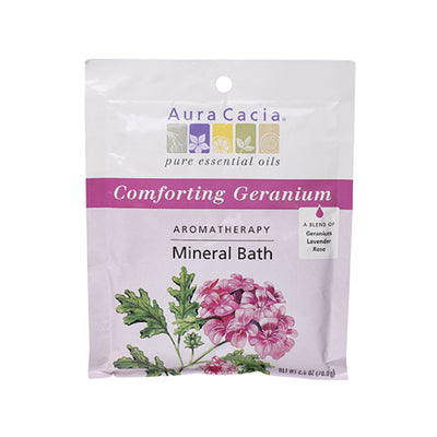 MINERAL BATH - Aura Cacia Comforting Geranium Mineral Bath