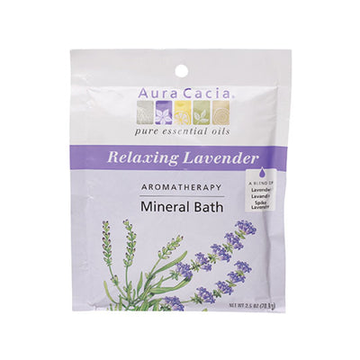 MINERAL BATH - Aura Cacia Relaxing Lavender Mineral Bath