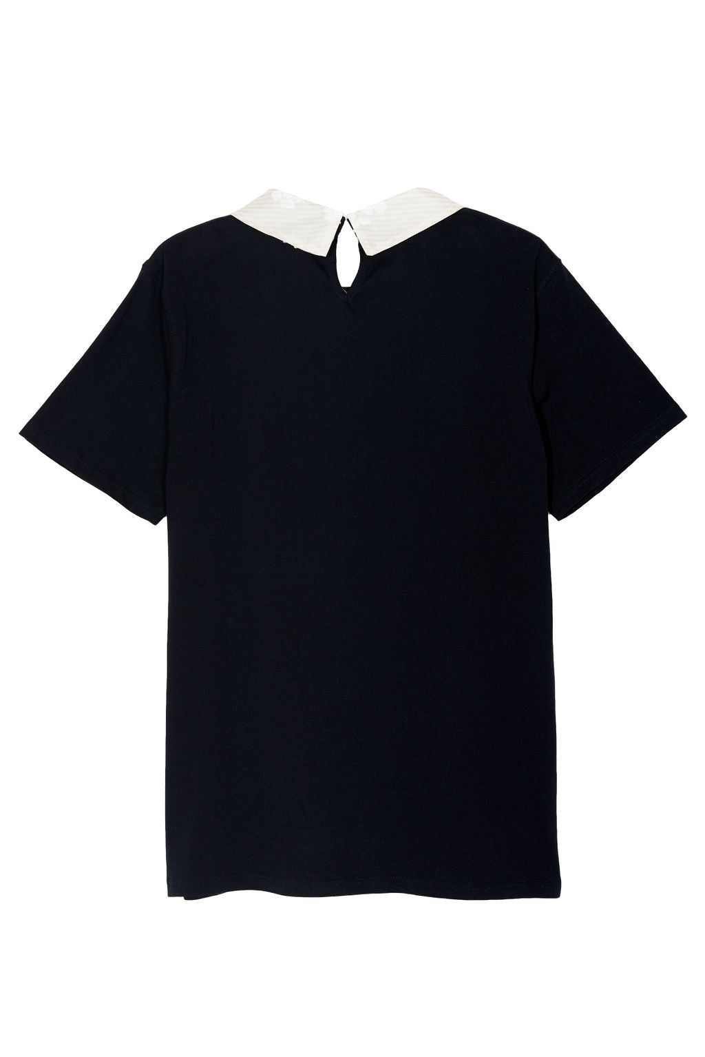 【2plan】Patty striped box collar T-shirt Tommy Hilfiger Men's Bryant Stripe T-Shirt (Black/White, X